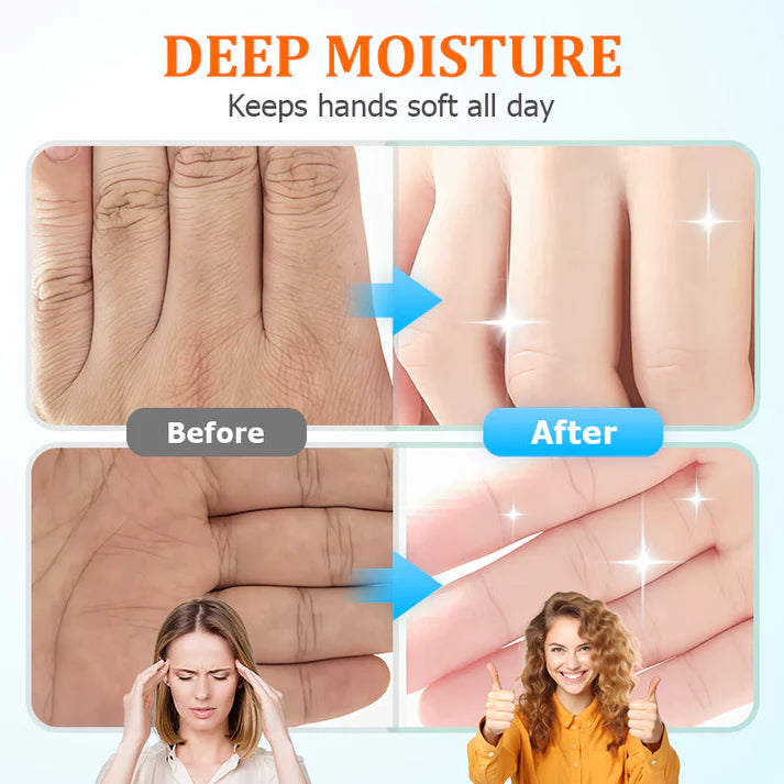 ✨ Crème Mains Hydratante Blanchissante Portable - Effet Lumineux en 7 Jours, Texture Non Grasse et Parfum Léger 🌸📦BRA