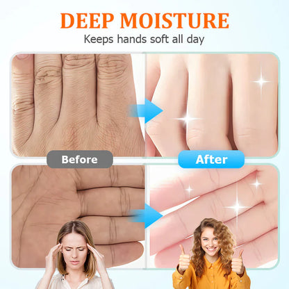 ✨ Crème Mains Hydratante Blanchissante Portable - Effet Lumineux en 7 Jours, Texture Non Grasse et Parfum Léger 🌸📦BRA